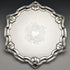 1904 British Antique Pure Silver (925 Silver) Salva Diameter 24.5cm 454g William Hutton